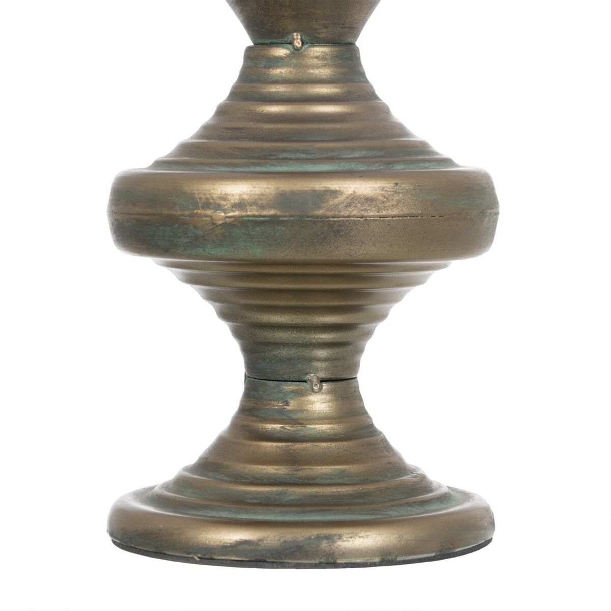 Castiçais Dourado Ferro 14 x 14 x 59 cm